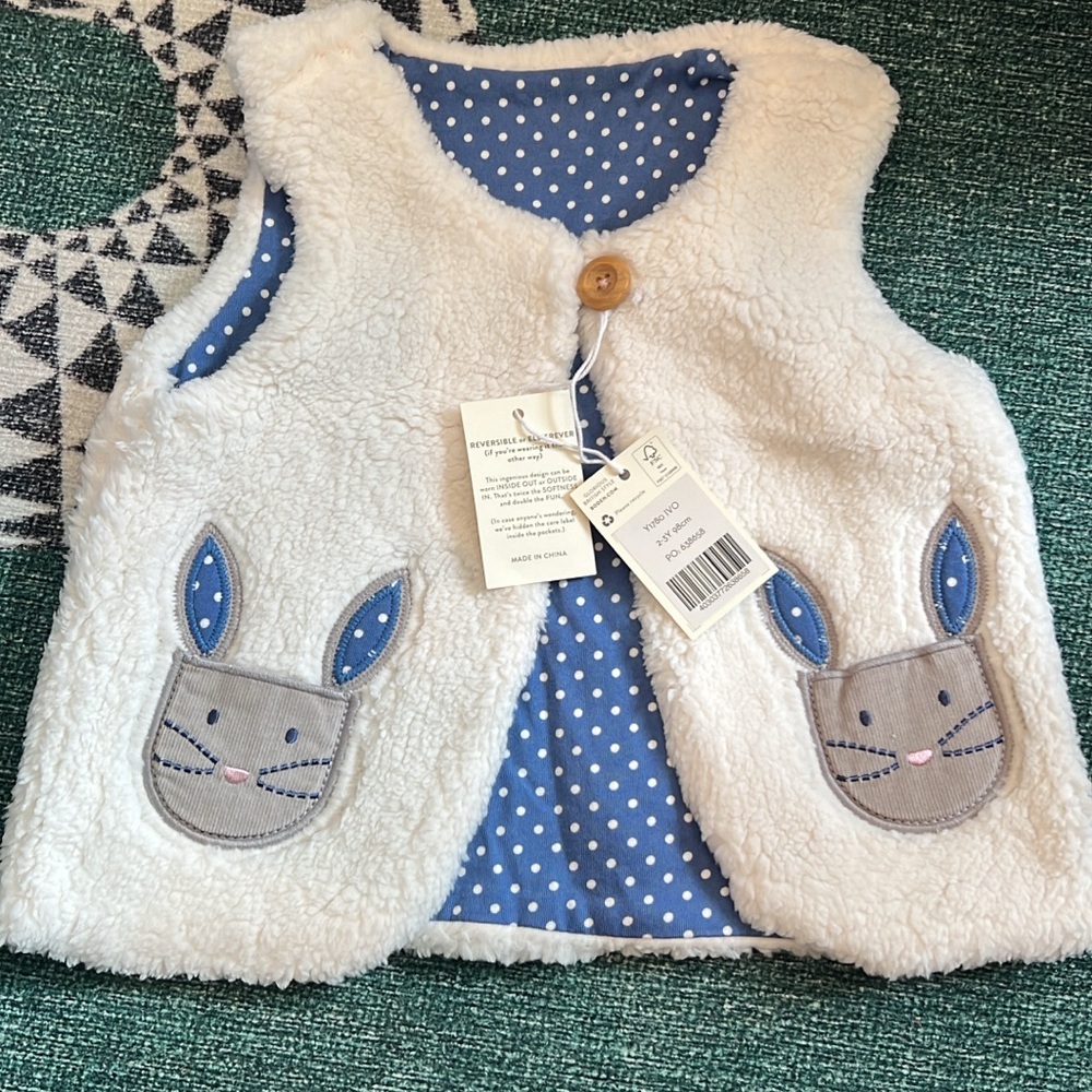 NWT baby Boden 2-3yr gilet
